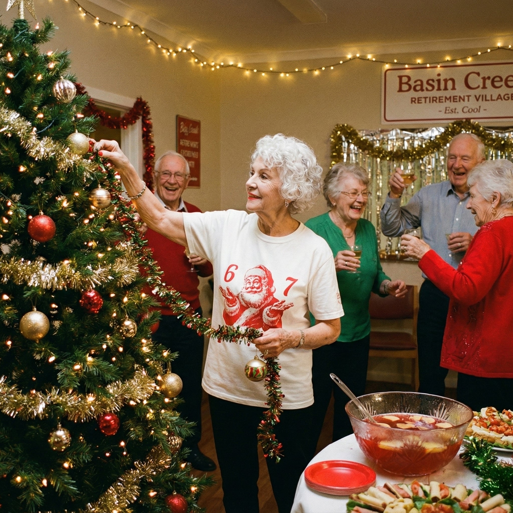6–7” Holiday Tee – Basin Creek Retirement Village